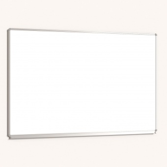 Whiteboard, 150x100 cm, mit durchgehender Ablage, Stahlemaille weiß, 